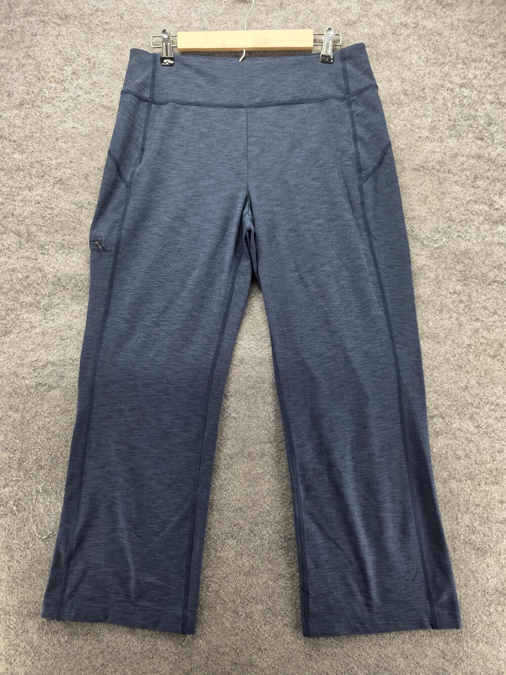 Duluth Trading Co. Pants Womens M Blue Ankle Pull On Pockets 29 Inseam